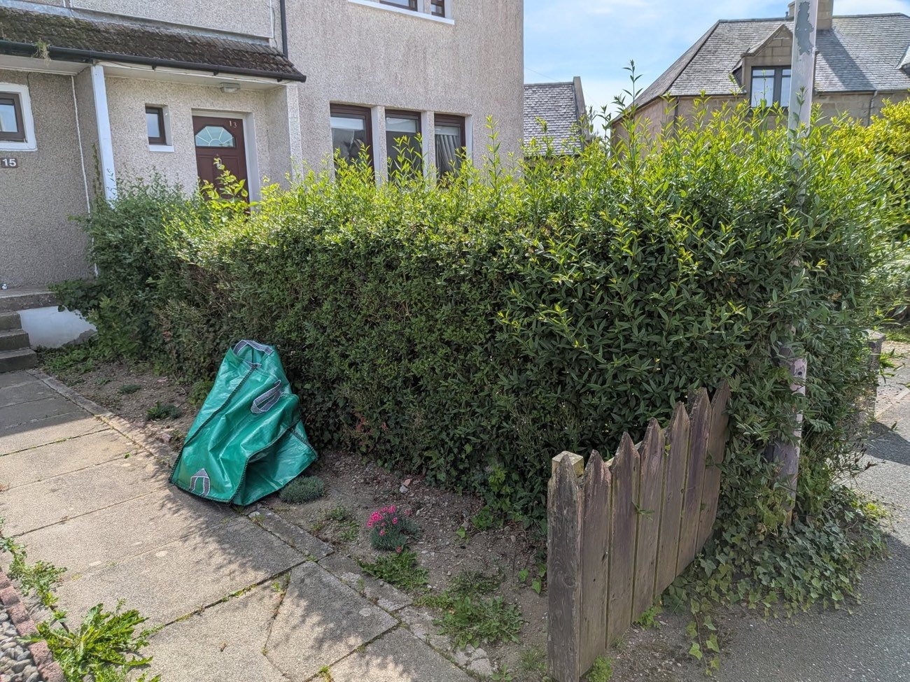Rough grounds before care by SA Lawn and Grounds in Aberdeenshire